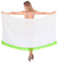 Load image into Gallery viewer, LA LEELA Womens Beach Swimsuit Cover Up Sarong Swimwear Cover-Up Wrap Skirt Plus Size Large Maxi BJ