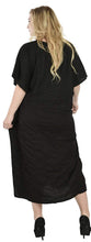 Load image into Gallery viewer, LA LEELA Rayon 8 Solid Women&#39;s Kaftan Style Beachwear Cover up Nightgown Dress