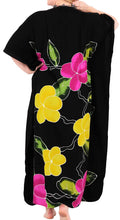 Load image into Gallery viewer, Women&#39;s Beachwear Swimwear Rayon Cover ups Aloha Swimsuit Caftans Multi Black