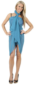 LA LEELA Beachwear Bikini Cover up Bathing Suit Wrap Pareo Women 19 ONE Size