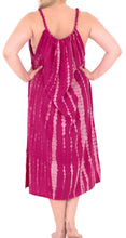 Load image into Gallery viewer, Women Rayon Embroidered Tie dye Caftan Casual Beach Swimwear Cover ups Pink