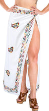 Load image into Gallery viewer, LA LEELA Women Beachwear Sarong Bikini Cover up Wrap Dress Solid 1 ONE Size