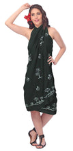 Load image into Gallery viewer, LA LEELA Women Bikini Cover up Wrap Dress Swimwear Sarong Solid 2 ONE Size
