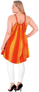 Women's Swimwear Beach LOOSE Hand Tie Dye Purple Evening LOOSE Cover ups Yellow