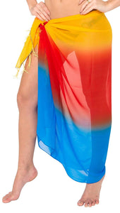 LA LEELA Women's Beach Bikini Cover up Wrap Sarong Jacquard ONE Size ...