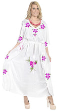 Load image into Gallery viewer, Women&#39;s Beachwear Sleeveless Rayon Cover up Dress Casual Caftans Multi White