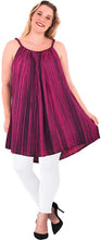 Load image into Gallery viewer, Rayon Loose Hand Tie Dye Casual Short Beach Top Evening Caftan Purple 14 - 18W