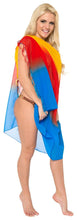 Load image into Gallery viewer, LA LEELA Women&#39;s Beach Bikini Cover up Wrap Sarong Jacquard ONE Size