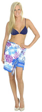Load image into Gallery viewer, la-leela-soft-light-scarf-dress-bikini-wrap-sarong-printed-72x42-purple_5616