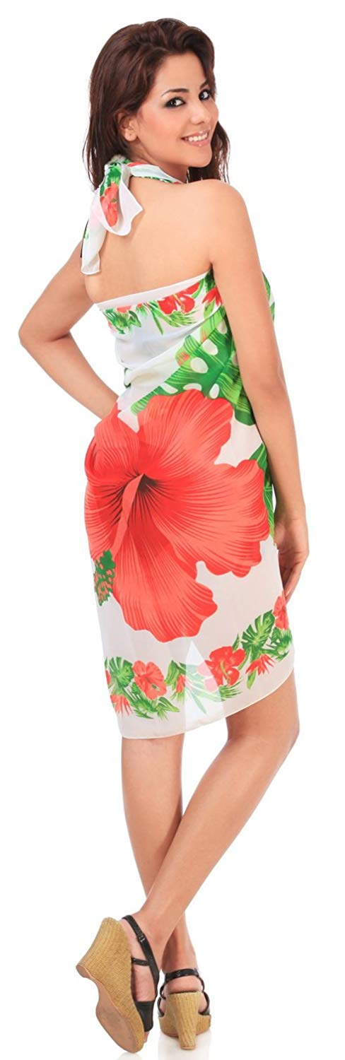 la-leela-sheer-chiffon-swimsuit-scarf-deal-dress-sarong-printed-72x42-red_5585