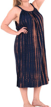 Load image into Gallery viewer, RAYON Plus Size Beachwear Bikini Swimwear Loose Fit Cover up Tank Dress Blue