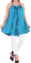 Load image into Gallery viewer, Women&#39;s Designer Tunic Beachwear Loose Fit Plus Casual Top Turquoise 14 - 18W