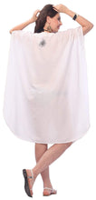Load image into Gallery viewer, LA LEELA Rayon 8 Solid Women&#39;s Nightgown Kaftan Style Beachwear Cover up Dress