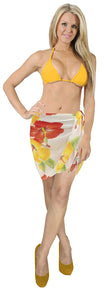 LA LEELA Women Beachwear Bikini Wrap Cover up Swimsuit Sarong Dress 20 ONE Size