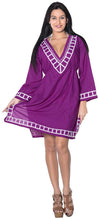 Load image into Gallery viewer, la-leela-swimwear-swimsuit-beach-bikini-cover-up-women-summer-dress-embroidery