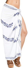 Load image into Gallery viewer, LA LEELA Beach Bikini Cover up Wrap Women Bathing Suit Sarong Solid ONE Size