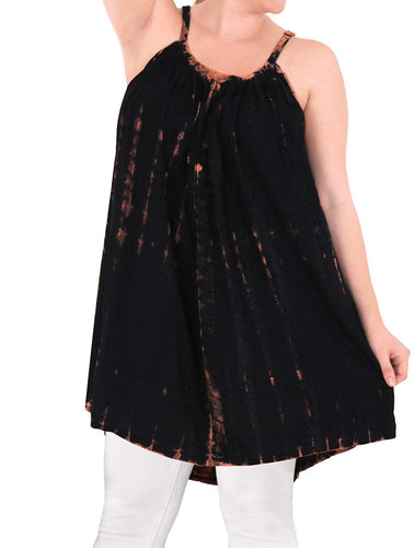 La Leela Beachwear Loose Fit Plus Light Blouse Tunic Top Casual Black 14 - 16W