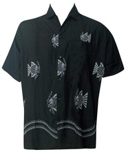 Load image into Gallery viewer, la-leela-shirt-casual-button-down-short-sleeve-beach-shirt-men-embroidered-8