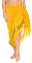 Load image into Gallery viewer, La Leela Sheer Sequin Embroidered Beach Swim Hawaiian Pareo Sarong Light Pink,One Size