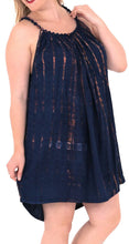 Load image into Gallery viewer, Women&#39;s Rayon Swimsuit Swimwear Evening Beach LOOSE Caftan Tie Dye Caftan Blue