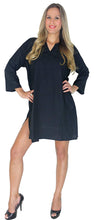 Load image into Gallery viewer, la-leela-rayon-solid-beachwear-loose-cover-up-osfm-10-14-m-l-black_4960