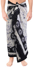 Load image into Gallery viewer, LA LEELA Beach Towel Swim Beach Wear Mens Sarong Pareo Wrap Cover ups Bathing Suit Batik
