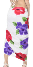 Load image into Gallery viewer, LA LEELA Women Beachwear Bikini Wrap Cover up Swimwear Bathing Suit 1 ONE Size
