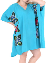 Load image into Gallery viewer, Women&#39;s Loose Sundress Beachwear Plus Size Evening Casual Cover ups Turquoise