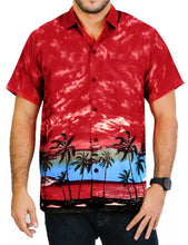 Load image into Gallery viewer, LA LEELA Shirt Casual Button Down Short Sleeve Beach Hawaiian Shirt Men