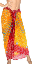 Load image into Gallery viewer, la-leela-women-beachwear-sarong-bikini-cover-up-wrap-satin_stripe-one-size