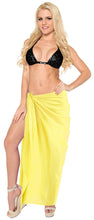 Load image into Gallery viewer, la-leela-womens-beach-bikini-cover-up-wrap-bathing-suit-sarong-solid-5-one-size