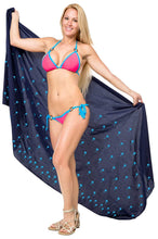 Load image into Gallery viewer, LA LEELA Women Beachwear Bikini Wrap Cover up Swimwear Solid 6 ONE Size