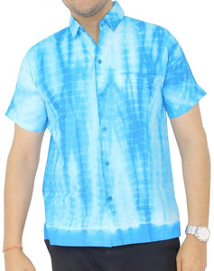 LA LEELA Everyday Essentials Casual Cotton Tropical Hawaiian Mens Shirt at