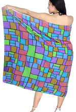 Load image into Gallery viewer, la-leela-womens-beachwear-bathing-sarong-bikini-cover-up-wrap-dress-2-one-size
