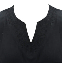 Load image into Gallery viewer, la-leela-rayon-solid-beachwear-loose-cover-up-osfm-10-14-m-l-black_4960