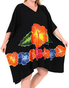 Women's Designer Sundress Beachwear Plus Evening Casual Cover ups Dresses Black