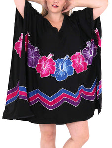 Women's Beachwear Evening Plus Size Blouse Loose Casual Cover ups Casuals Black