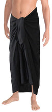 Load image into Gallery viewer, la-leela-gentle-smooth-rayon-embroidered-sequin-men-pareo-sarong-wrap-78x41-inch