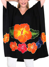Load image into Gallery viewer, Women&#39;s Designer Tunic Beachwear Plus Loose Fit Casual Top Black 14 - 18