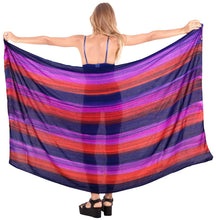 Cargar imagen en el visor de la galería, LA LEELA Swimsuit Cover-Up Sarong Beach Wrap Skirt Hawaiian Sarongs for Women Plus Size Large Maxi FI