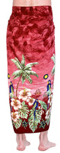 Load image into Gallery viewer, Vintage Casual Aloha Beachwear Wrap Swimwear/Sleepwear Pareo Likre Mens Sarong