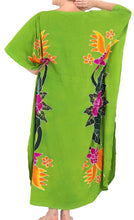 Load image into Gallery viewer, Women&#39;s Beachwear Sleeveless Rayon Evening Casual Caftan Loose Cover up Green