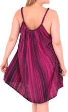 Load image into Gallery viewer, Rayon Swimwear Tie Dye Casual Short Beach LOOSE Evening Caftan Cover ups Purple
