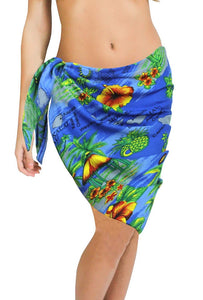 LA LEELA Mini Sarong Women Beachwear Bikini Cover up Swimwear Wrap Printed8