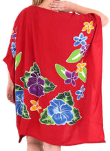 Load image into Gallery viewer, Women&#39;s Beachwear Evening Plus Kimono Blouse Loose Casual Cover ups Dresses Red