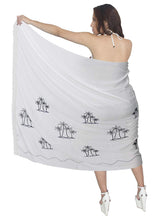 Load image into Gallery viewer, la-leela-womens-beach-bikini-cover-up-wrap-bathing-suit-sarong-solid-9-one-size