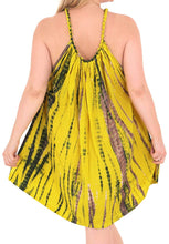 Load image into Gallery viewer, Women&#39;s Rayon Swimsuit Swimwear Evening Beach Dress Caftan Tie Dye Caftan Yellow