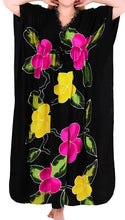 Load image into Gallery viewer, Women&#39;s Beachwear Swimwear Rayon Cover ups Aloha Swimsuit Caftans Multi Black