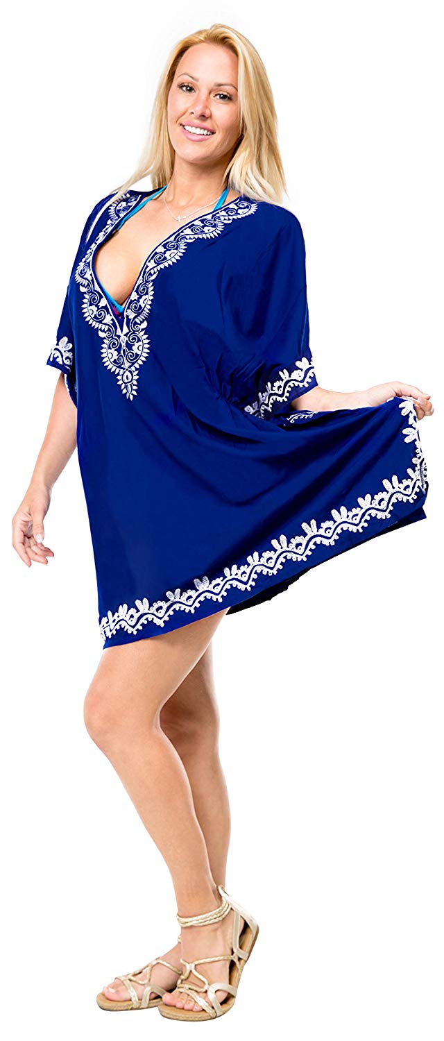 Tunic Top Rayon Swimsuit Bikini Cover up Swimwear Beach Women
