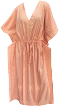 Load image into Gallery viewer, la-leela-rayon-solid-womens-kaftan-style-beachwear-cover-up-nightgown-dress